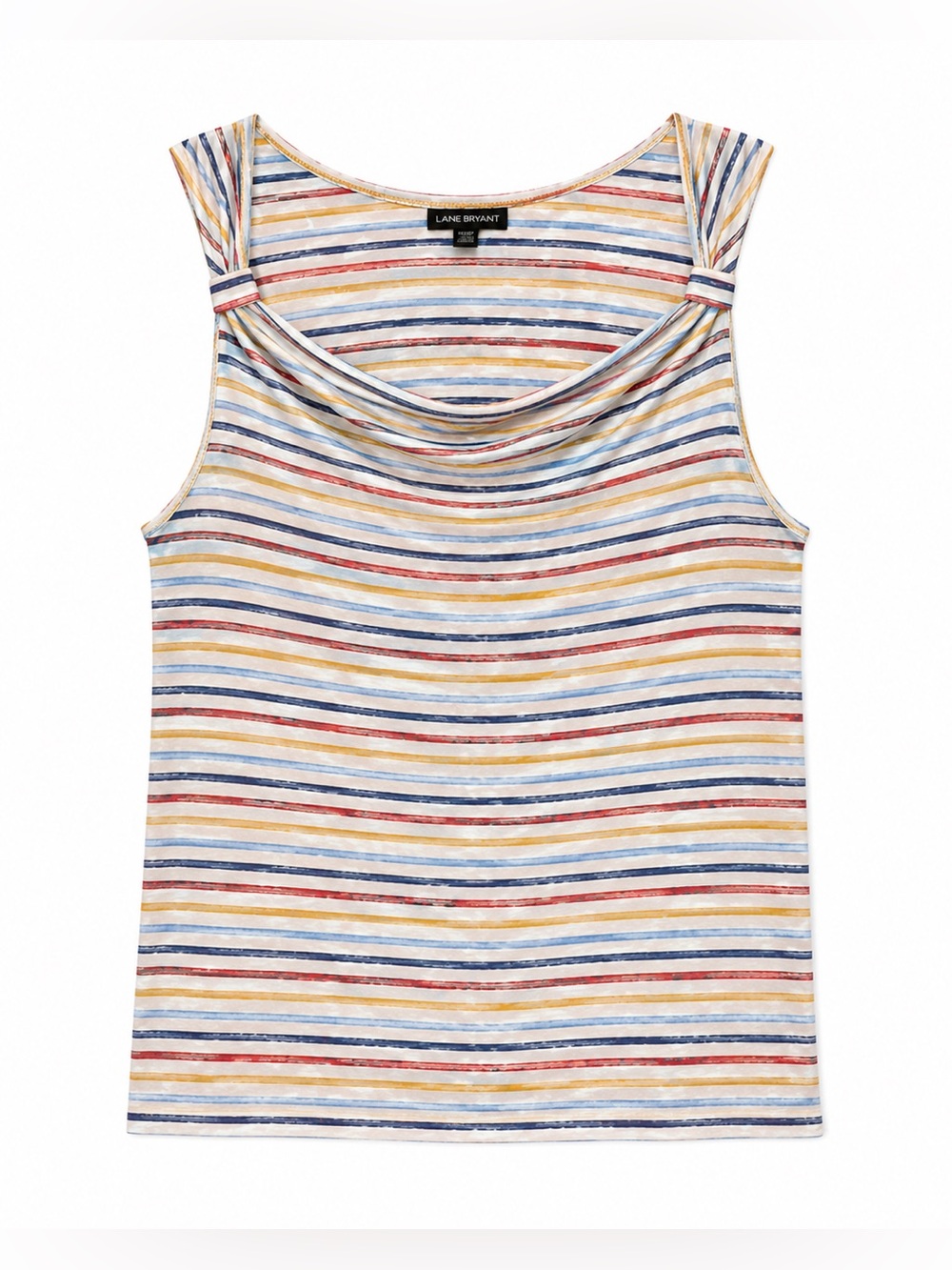Lane Bryant Plus Size 22 24 Striped Tank Top Flowy Sleeveless Casual